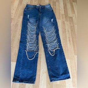 Rhinestone jeans